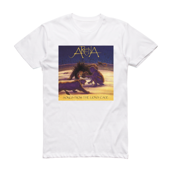 Arena Songs From The Lions Cage Album Cover T-Shirt White