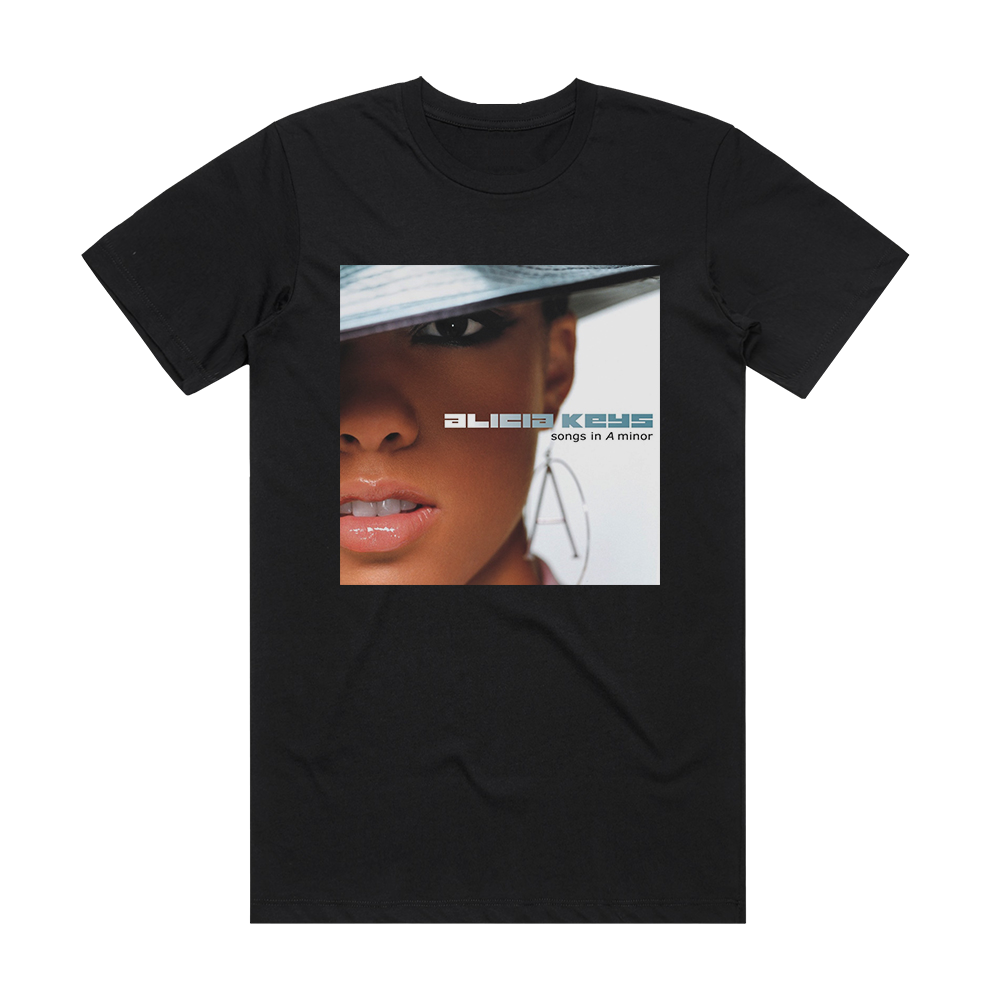 Alicia Keys Songs In A Minor 1 Album Cover T Shirt Black Album Cover T Shirts