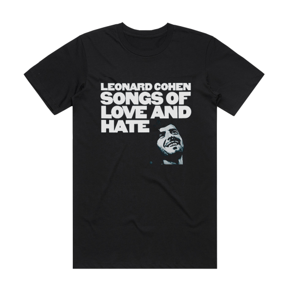 Leonard Cohen Songs Of Love And Hate Album Cover T-Shirt Black