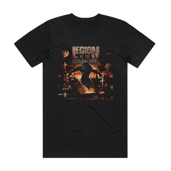 Legion of the Damned Sons Of The Jackal Album Cover T-Shirt Black