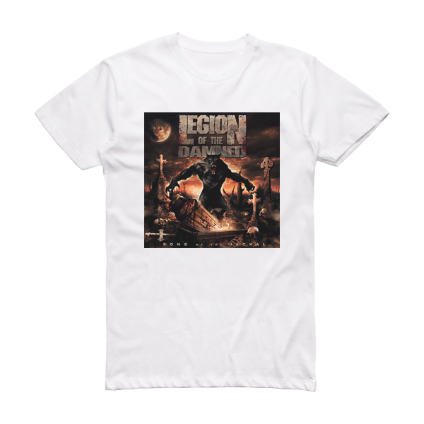 Legion of the Damned Sons Of The Jackal Album Cover T-Shirt White