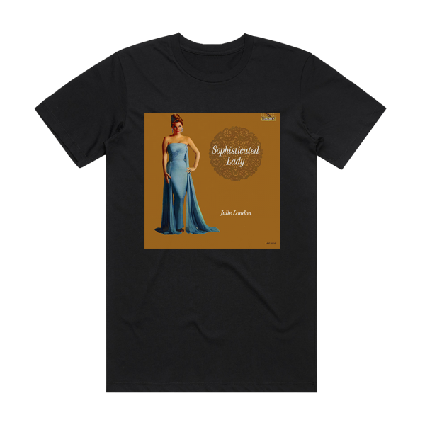 Julie London Sophisticated Lady Album Cover T-Shirt Black