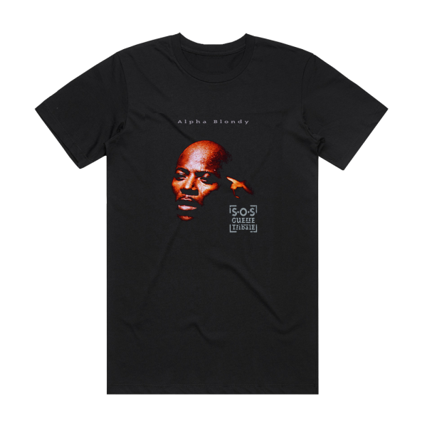 Alpha Blondy Sos Guerres Tribales Album Cover T-Shirt Black