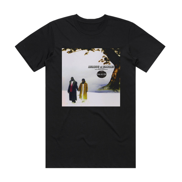 Amadou and Mariam Sou Ni Til Album Cover T-Shirt Black