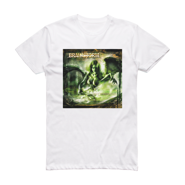 Brainstorm Soul Temptation Album Cover T-Shirt White