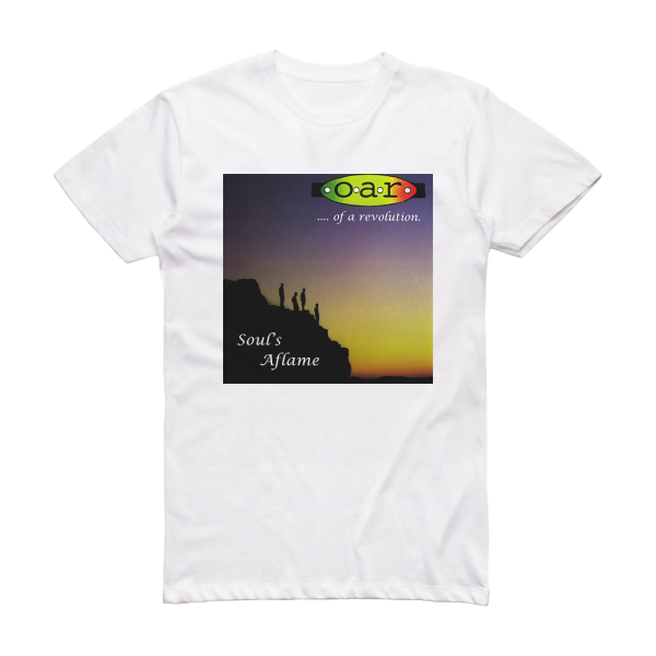 O A R Souls Aflame Album Cover T-Shirt White