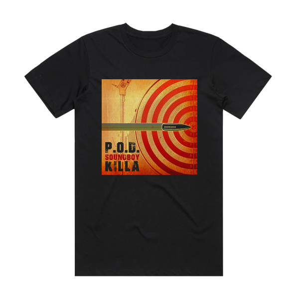 P O D Soundboy Kill Album Cover T-Shirt Black