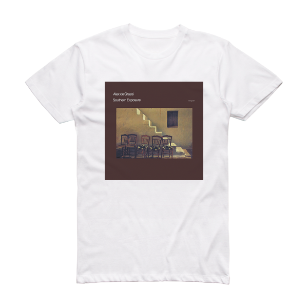 Alex de Grassi Southern Exposure Album Cover T-Shirt White