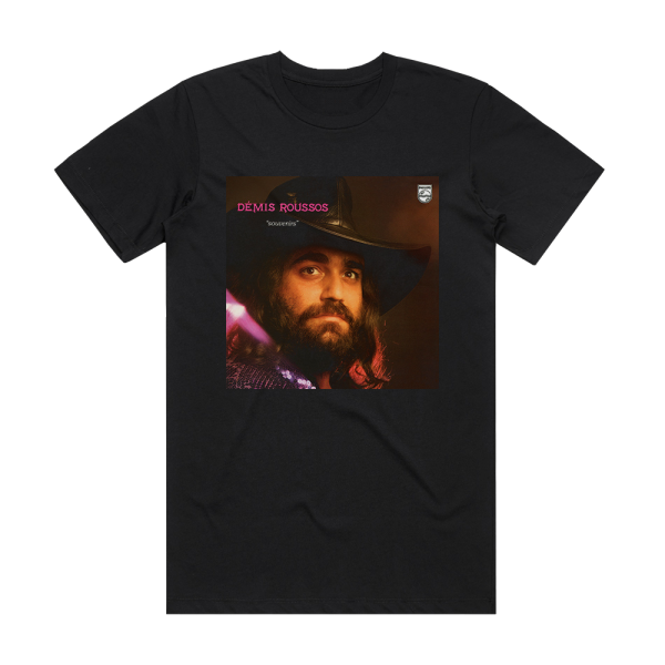 Demis Roussos Souvenirs Album Cover T-Shirt Black