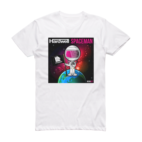 Hardwell Spaceman Album Cover T-Shirt White