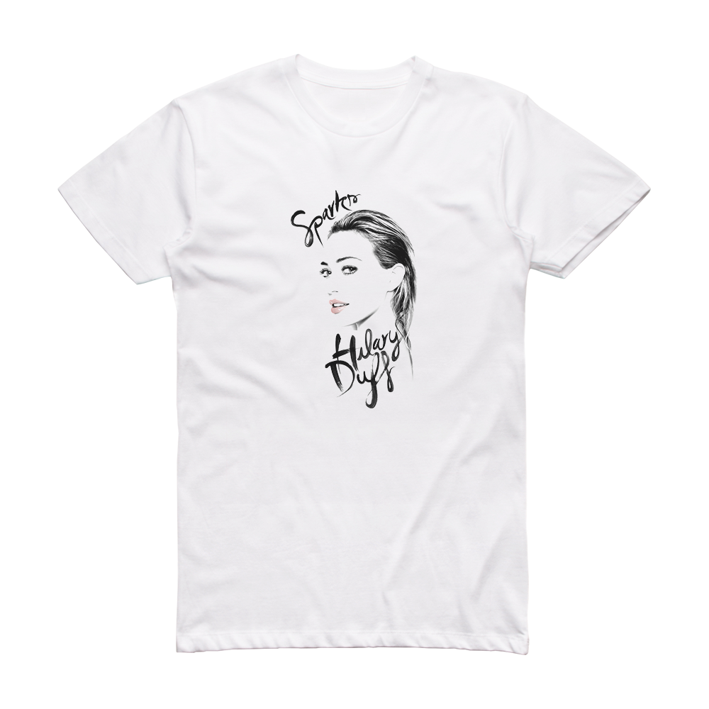 Hilary Duff Sparks Album Cover T-Shirt White – ALBUM COVER T-SHIRTS