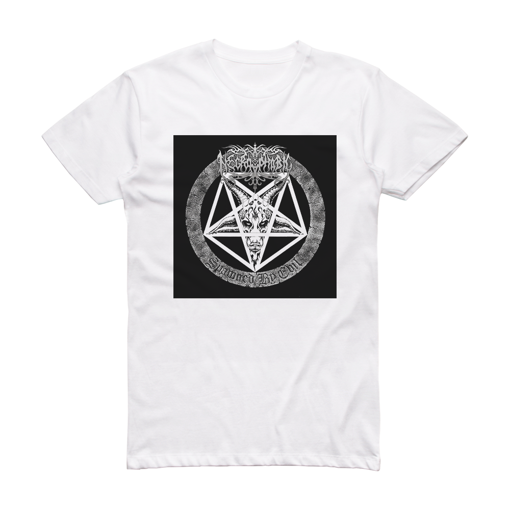 Necrophobic Spawned By Evil Album Cover T-Shirt White – ALBUM COVER T ...