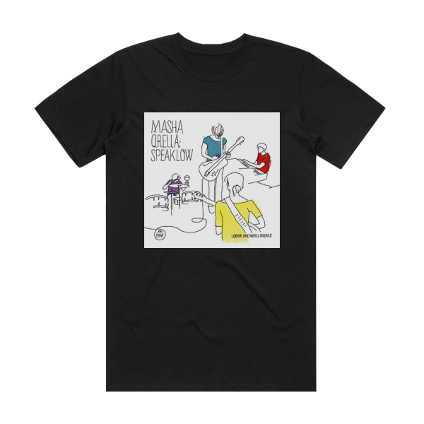 Masha Qrella Speak Low Album Cover T-Shirt Black