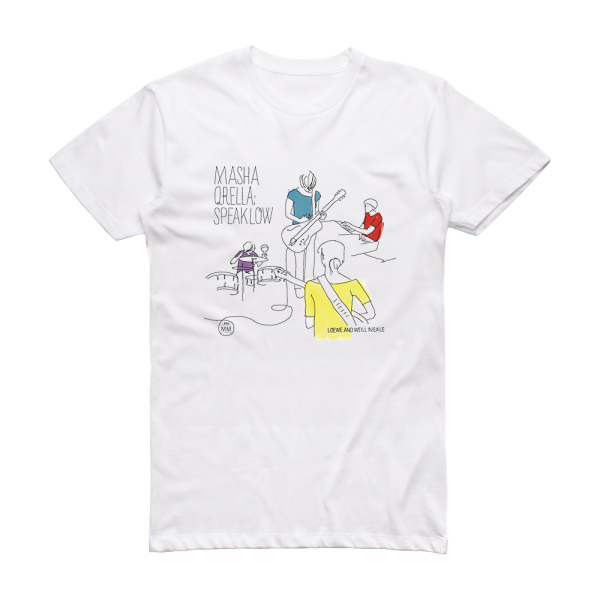 Masha Qrella Speak Low Album Cover T-Shirt White