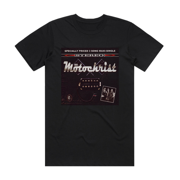 Motochrist Specially Priced 3 Song Maxi Single Album Cover T-Shirt Black