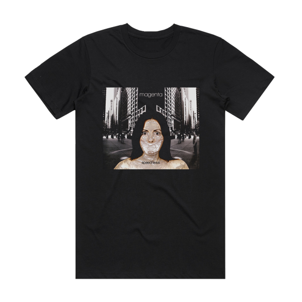 Magenta Speechless Album Cover T-Shirt Black