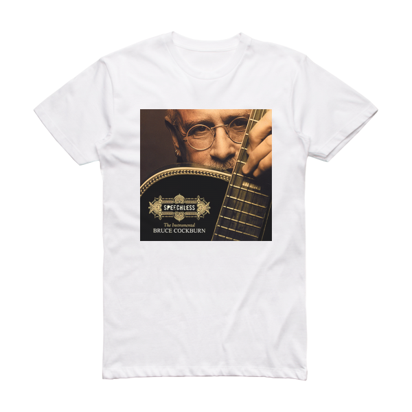 Bruce Cockburn Speechless Album Cover T-Shirt White