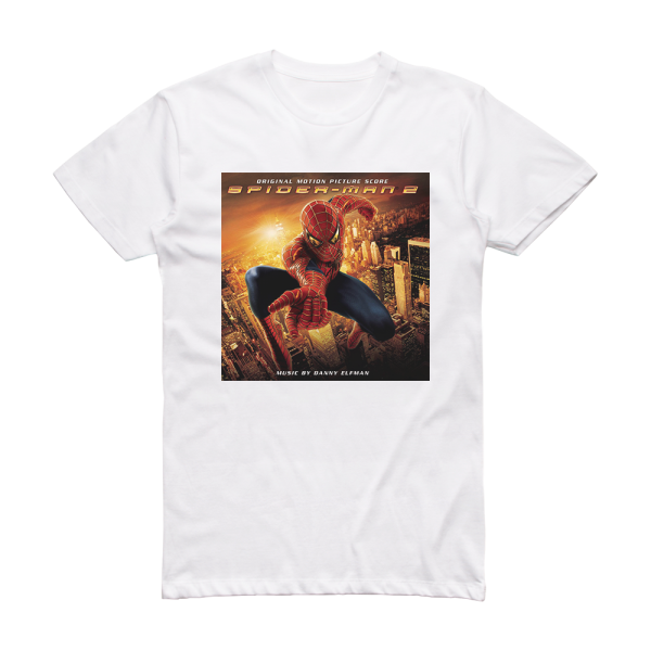 Danny Elfman Spider Man 2 Original Motion Picture Score Album Cover T-Shirt White