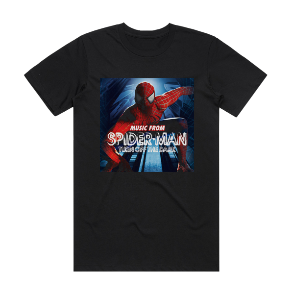 Bono Spider Man Turn Off The Dark Album Cover T-Shirt Black