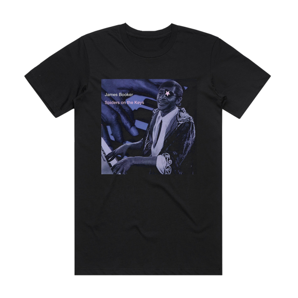 James Booker Spiders On The Keys Album Cover T-Shirt Black