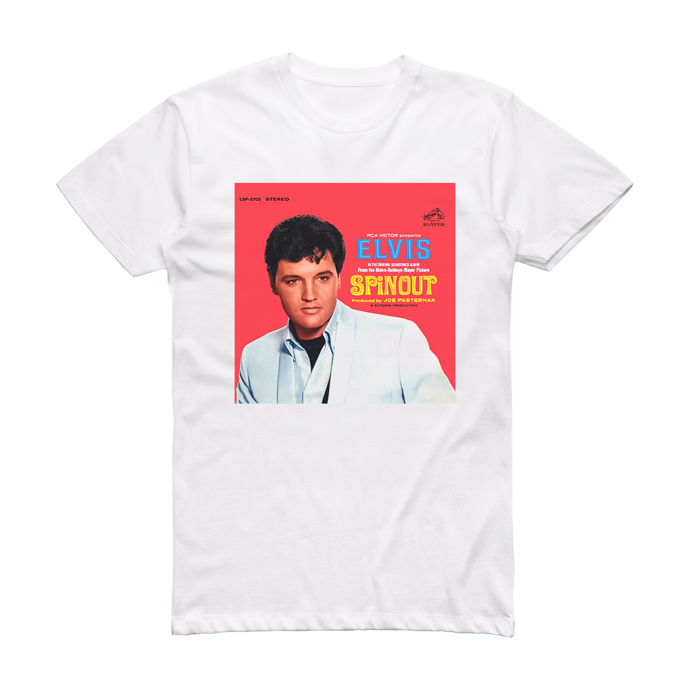 Elvis Presley Spinout Album Cover T-Shirt White – ALBUM COVER T-SHIRTS