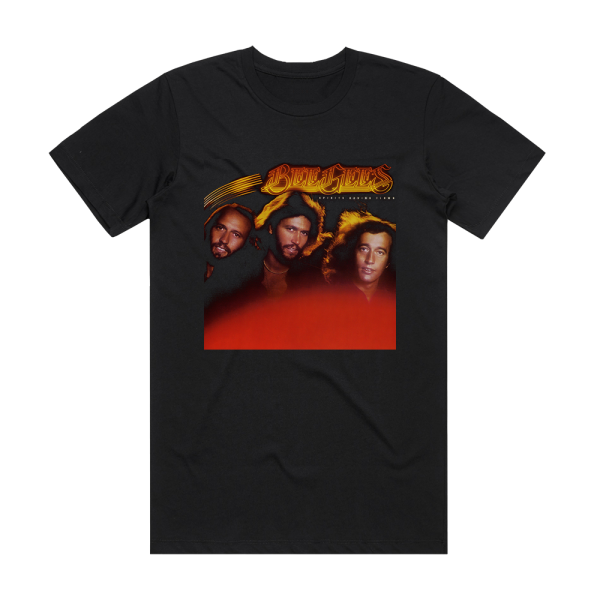 Bee Gees Spirits Having Flown Album Cover T-Shirt Black