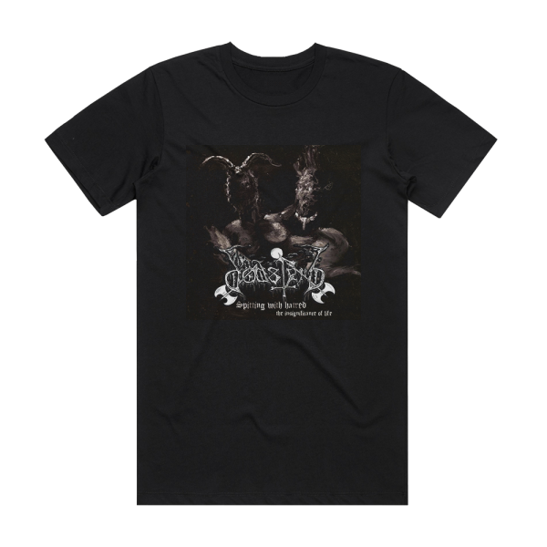 Dodsferd Spitting With Hatred The Insignificance Of Life Album Cover T-Shirt Black