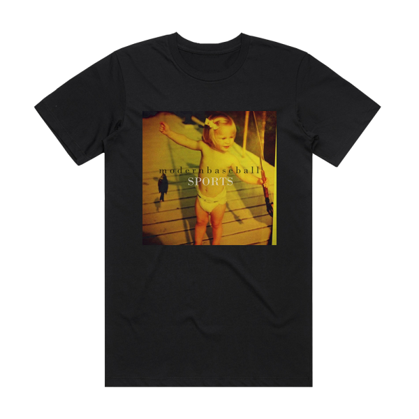 Modern Baseball Sports Album Cover T-Shirt Black