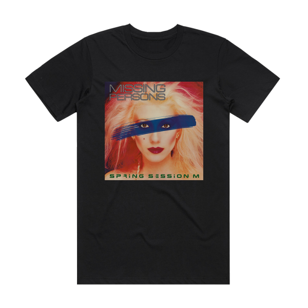 Missing Persons Spring Session M Album Cover T-Shirt Black