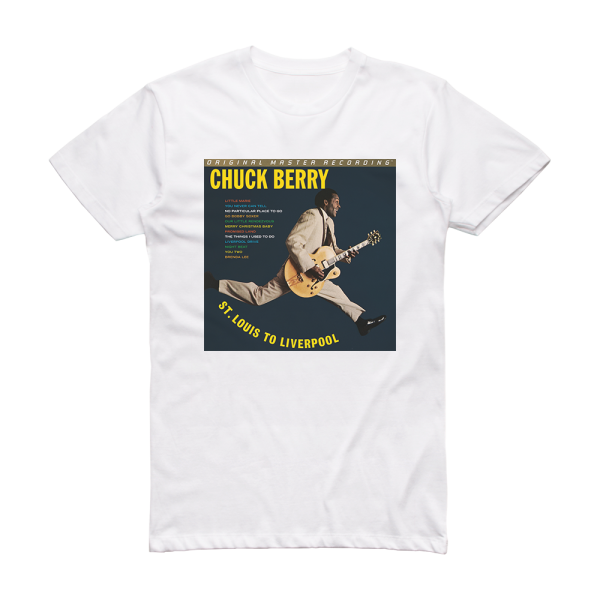 Chuck Berry St Louis To Liverpool 2 Album Cover T-Shirt White