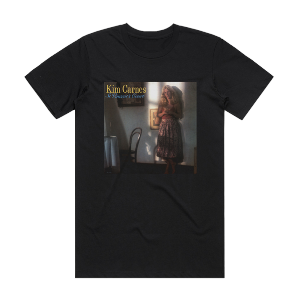 Kim Carnes St Vincents Court Album Cover T-Shirt Black