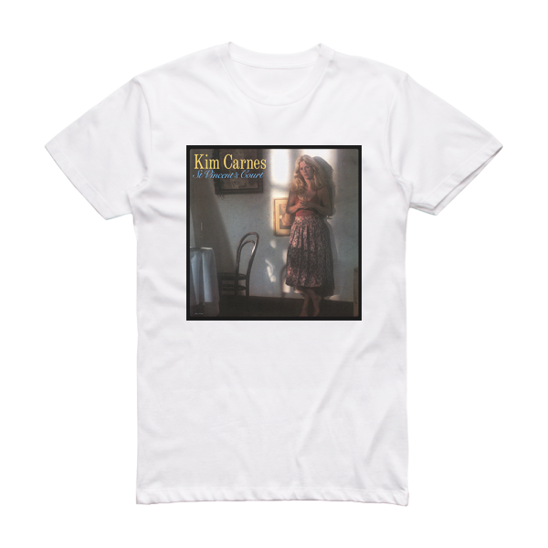Kim Carnes St Vincents Court Album Cover T-Shirt White