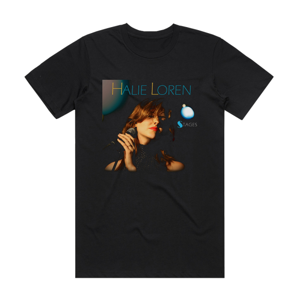 Halie Loren Stages Album Cover T-Shirt Black