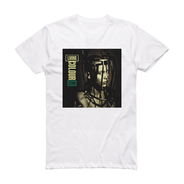 Living Colour Stain 1 Album Cover T-Shirt White