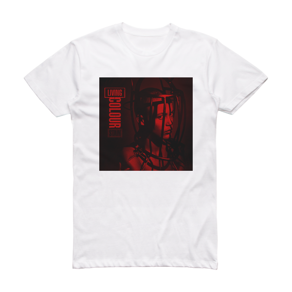 Living Colour Stain 2 Album Cover T-Shirt White