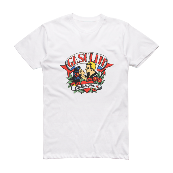 Gasolin Stakkels Jim Album Cover T-Shirt White