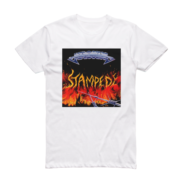 Krokus Stampede Album Cover T-Shirt White