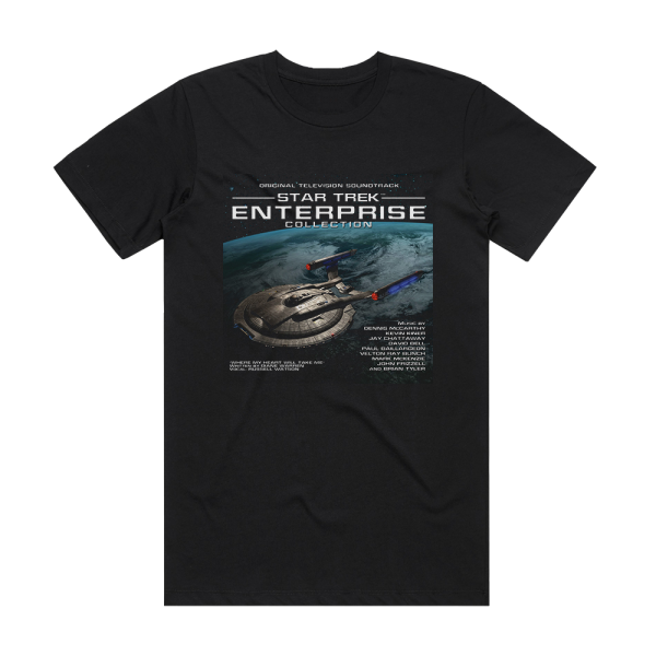 Dennis McCarthy Star Trek Enterprise Album Cover T-Shirt Black
