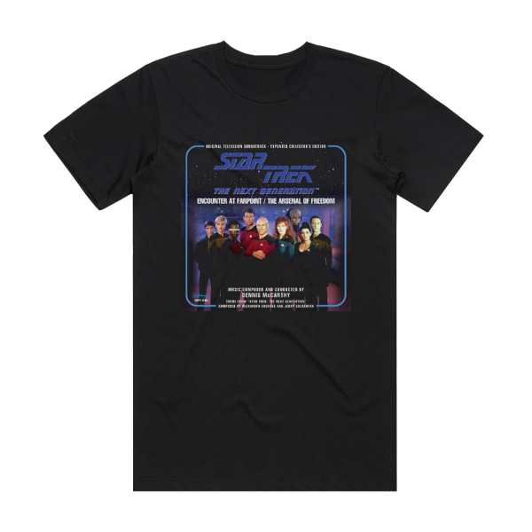 Dennis McCarthy Star Trek The Next Generation Encounter At Farpoint The Ars Album Cover T-Shirt Black