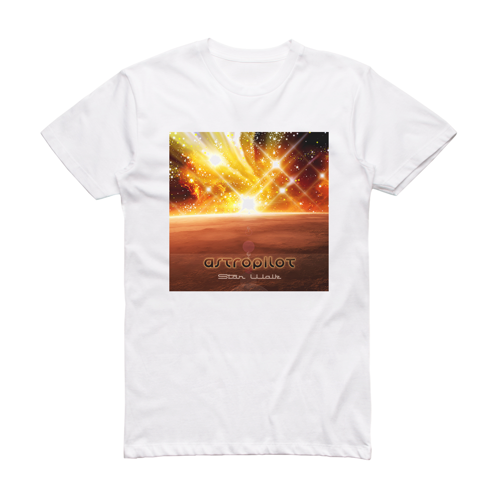 AstroPilot Star Walk 1 Album Cover T-Shirt White