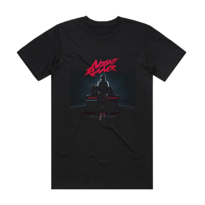 Night Runner Starfighter Album Cover T-Shirt Black