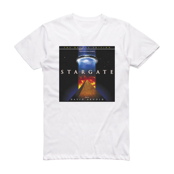 David Arnold Stargate Album Cover T-Shirt White