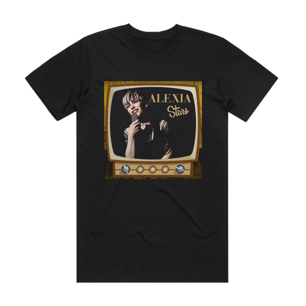 Alexia Stars Album Cover T-Shirt Black