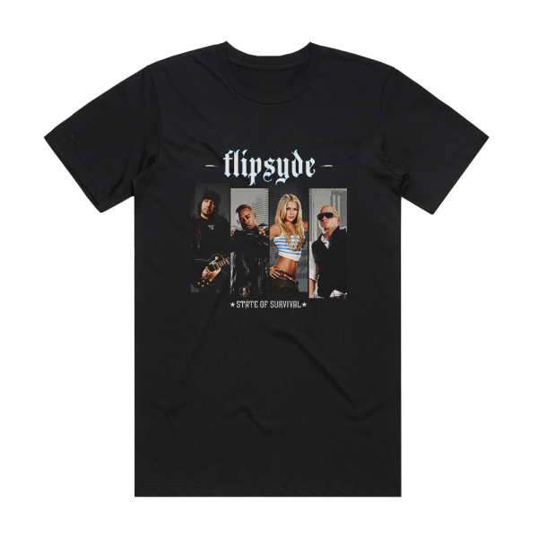 Flipsyde State Of Survival Album Cover T-Shirt Black