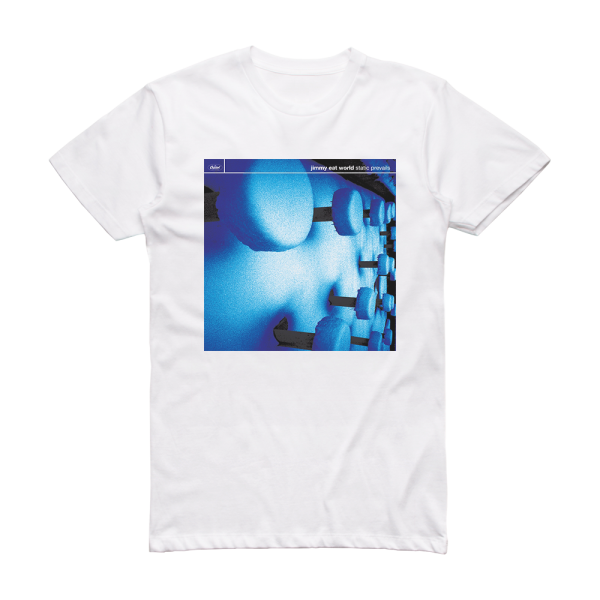 Jimmy Eat World Static Prevails 1 Album Cover T-Shirt White