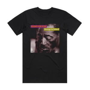 Mississippi Fred McDowell Steakbone Slide Guitar Album Cover T-Shirt Black
