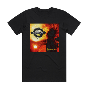 Boy Hits Car Stealing Fire Album Cover T-Shirt Black