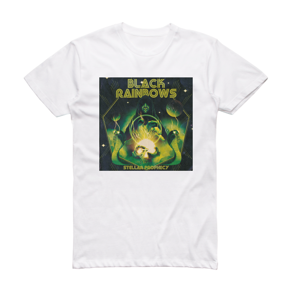 Black Rainbows Stellar Prophecy Album Cover T-Shirt White