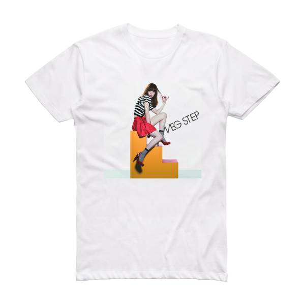 MEG Step Album Cover T-Shirt White