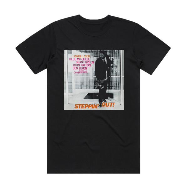 Harold Vick Steppin Out Album Cover T-Shirt Black